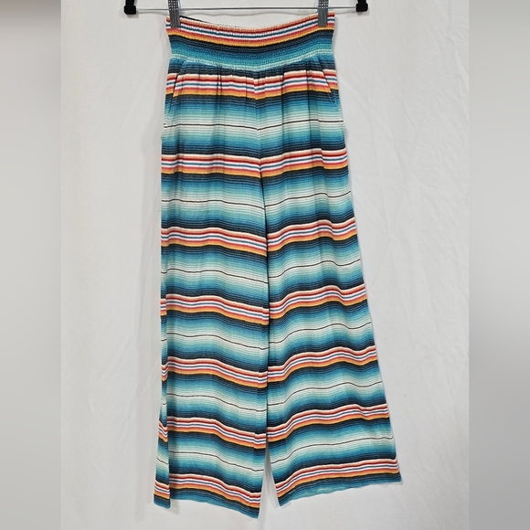 Ariat women XS palazzo southwest carrillo pants wide leg western cowgirl rodeo - Picture 2 of 7